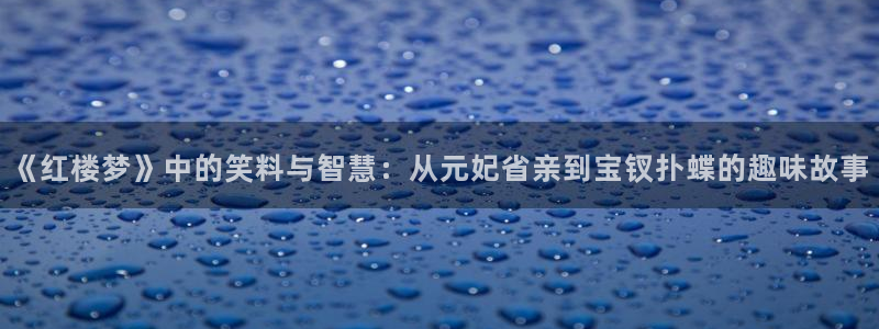 98影院：《红楼梦》中的笑料与智慧：从元妃省亲到宝钗扑蝶的趣味故事
